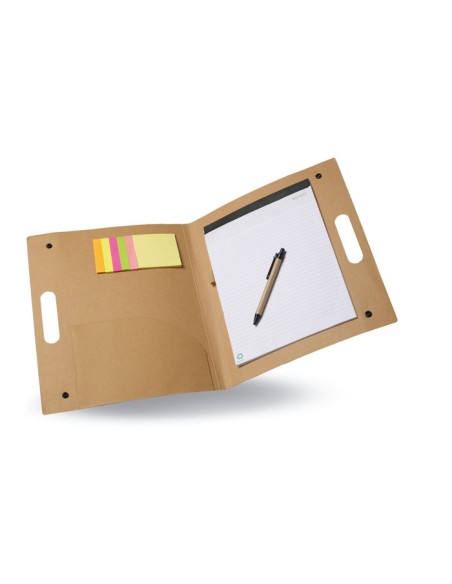 Cartelle di cartone con penna