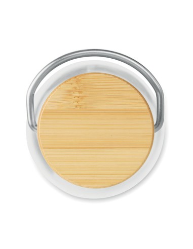  Borracce con tappo e manico in bambù 800 ml