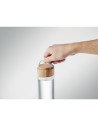 Borracce in vetro con tappo in bambù con manico 500 ml