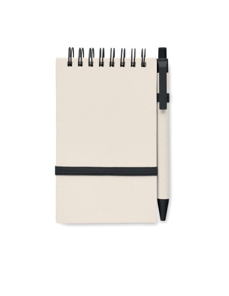 Quaderni A6 con fogli in carta riciclata e biro