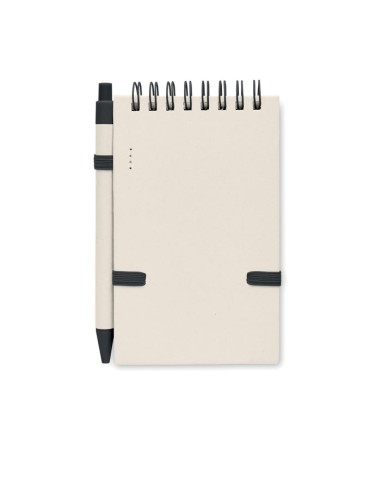 Quaderni A6 con fogli in carta riciclata e biro