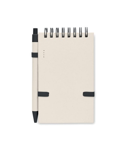 Quaderni A6 con fogli in carta riciclata e biro