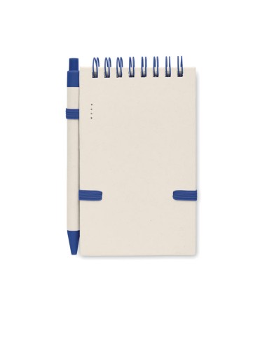 Quaderni A6 con fogli in carta riciclata e biro