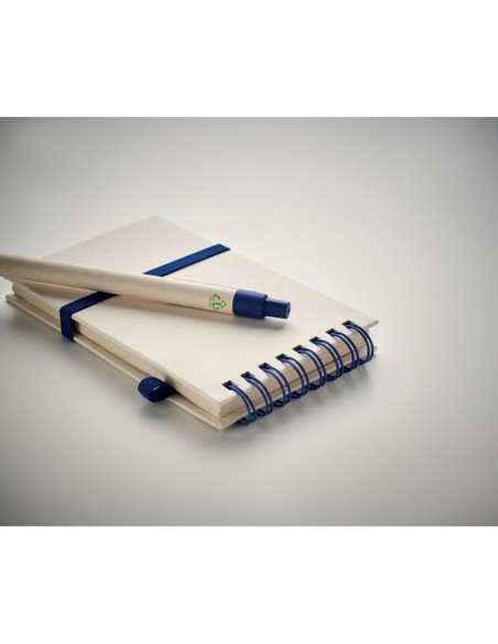 Quaderni A6 con fogli in carta riciclata e biro