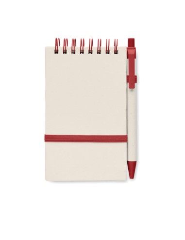 Quaderni A6 con fogli in carta riciclata e biro