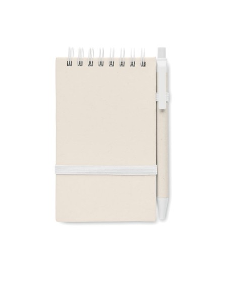 Quaderni A6 con fogli in carta riciclata e biro