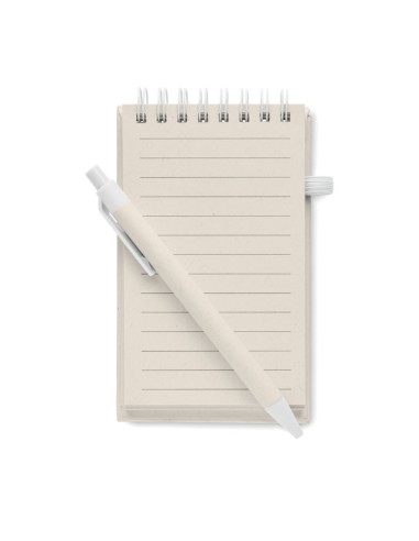 Quaderni A6 con fogli in carta riciclata e biro