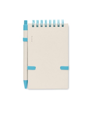 Quaderni A6 con fogli in carta riciclata e biro