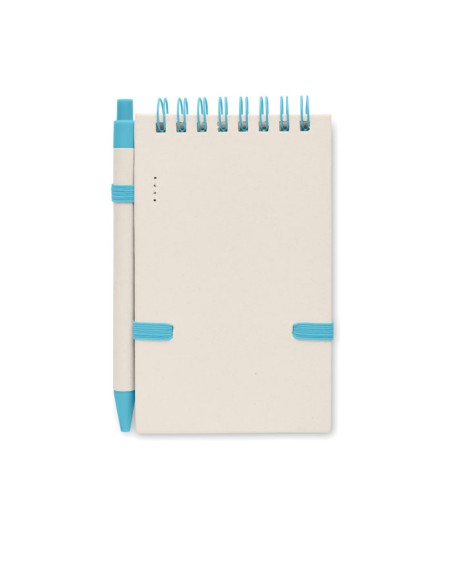 Quaderni A6 con fogli in carta riciclata e biro