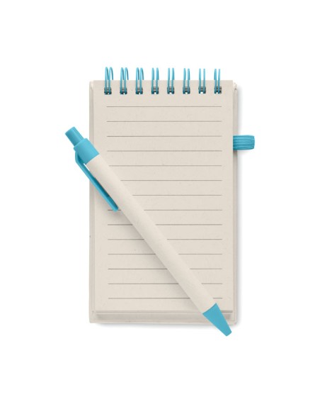 Quaderni A6 con fogli in carta riciclata e biro