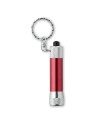 Portachiavi con mini torcia in alluminio