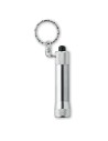 Portachiavi con mini torcia in alluminio
