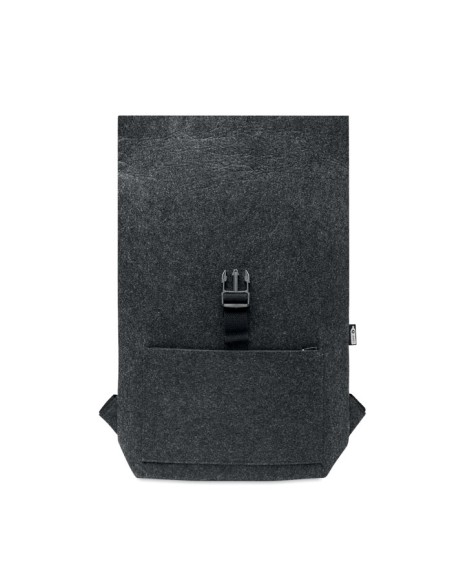 Mochilas de fieltro RPET con correa y bolsillo