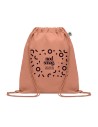 Mochilas de cuerdas de algodón orgánico en múltiples colores