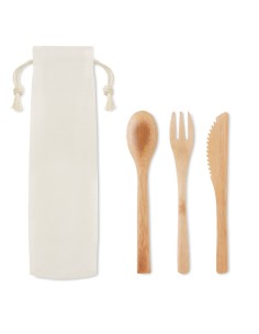 Set di posate in bambù