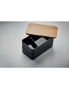 Porta pranzo con due scomparti e coperchi in bambù