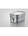 Porta pranzo in acciaio inox con fibbie laterali