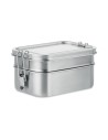 Porta pranzo in acciaio inox con fibbie laterali