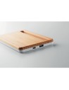 Caricabatterie wireless con supporto in bambù