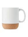 Tazze in ceramica opaca con base di sughero da 300 ml