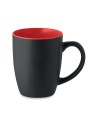 Tazze in ceramica nera con interno colorato da 290 ml