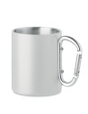 Tazze in acciaio inossidabile con manico a moschettone da 300 ml