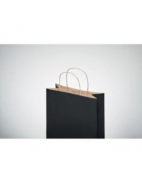 Bolsas de papel pequeñas 90g con asa torcida y fuelle