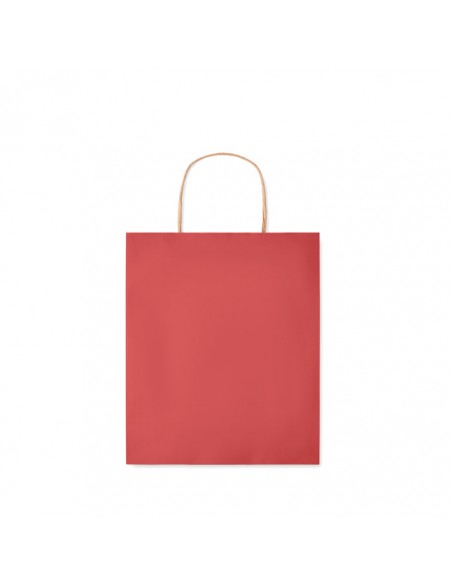 Bolsas de papel pequeñas 90g con asa torcida y fuelle