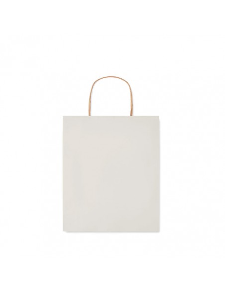 Bolsas de papel pequeñas 90g con asa torcida y fuelle