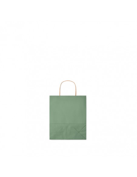 Bolsas de papel pequeñas 90g con asa torcida y fuelle