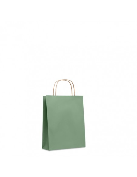 Bolsas de papel pequeñas 90g con asa torcida y fuelle