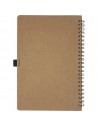 Libretas A5 de cartón reciclado con espiral