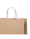 Bolsas tamaño S en papel 100g con asas cortas y fuelle
