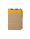 Blocs de notas ecológicas con bolígrafo 70 hojas 9,7x14,4x1cm