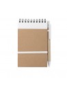 Blocs de notas ecológicas con bolígrafo 70 hojas 9,7x14,4x1cm