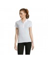 Polo da donna in cotone pettinato disponibile in una vasta gamma di colori