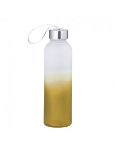 Botellas de cristal con degradado blanco...