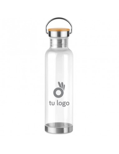  Borracce con tappo e manico in bambù 800 ml