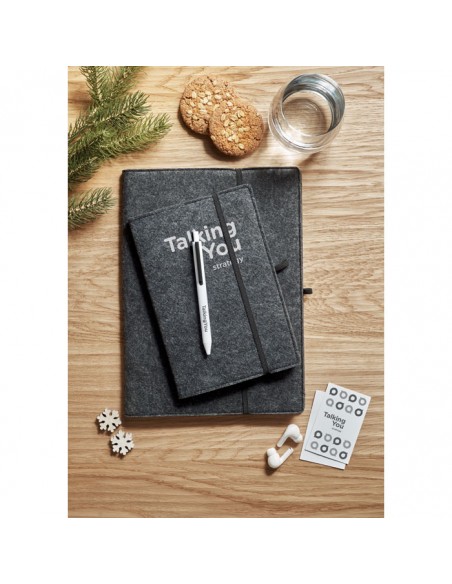 Libretas A5 con tapa de fieltro RPET