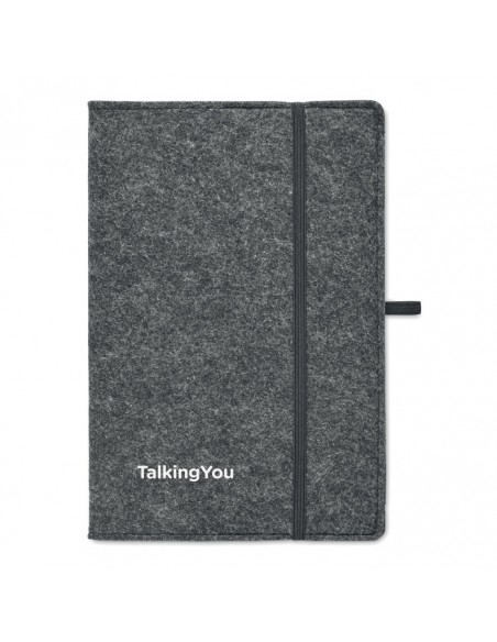 Libretas A5 con tapa de fieltro RPET