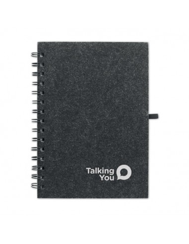 Cuadernos A5 con tapa de fieltro RPET