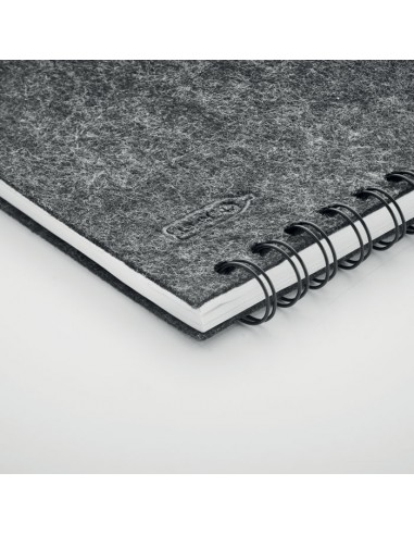 Cuadernos A5 con tapa de fieltro RPET