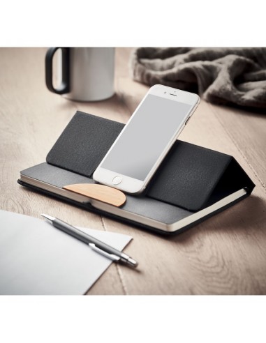 Libretas A5 con tapa dura de RPET y detalle de...