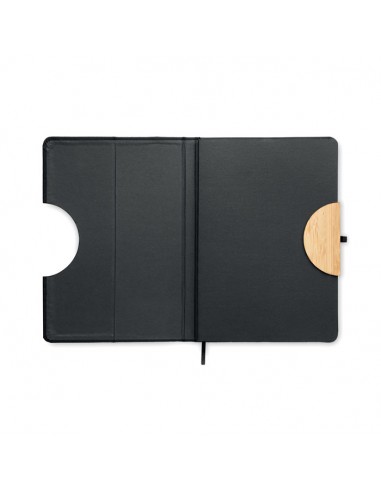 Libretas A5 con tapa dura de RPET y detalle de...