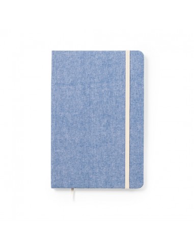 Libretas con tapa de algodón reciclado y banda...
