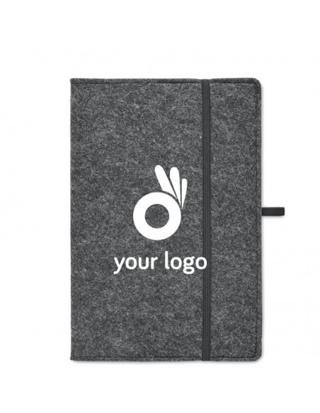 Libretas A5 con tapa de fieltro RPET