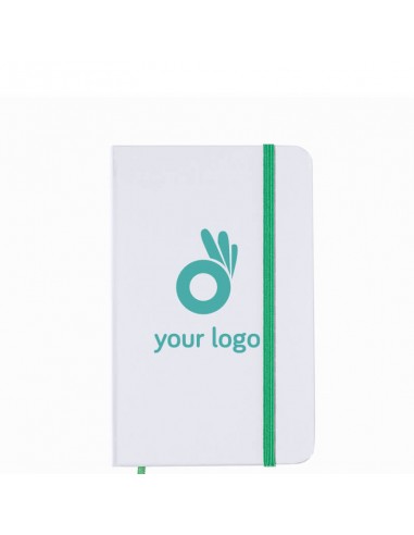 Libretas blancas de cartón con marcapáginas y...