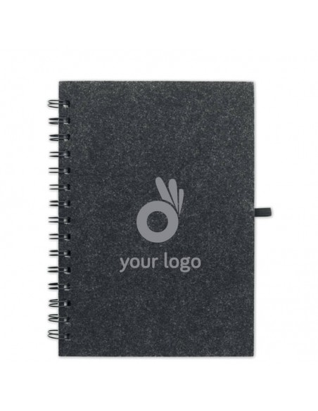 Cuadernos A5 con tapa de fieltro RPET