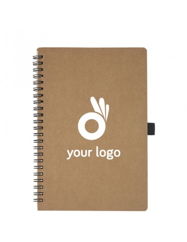 Libretas A5 de cartón reciclado con espiral