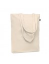 Bolsa de canvas 280g con fuelle interior asas largas